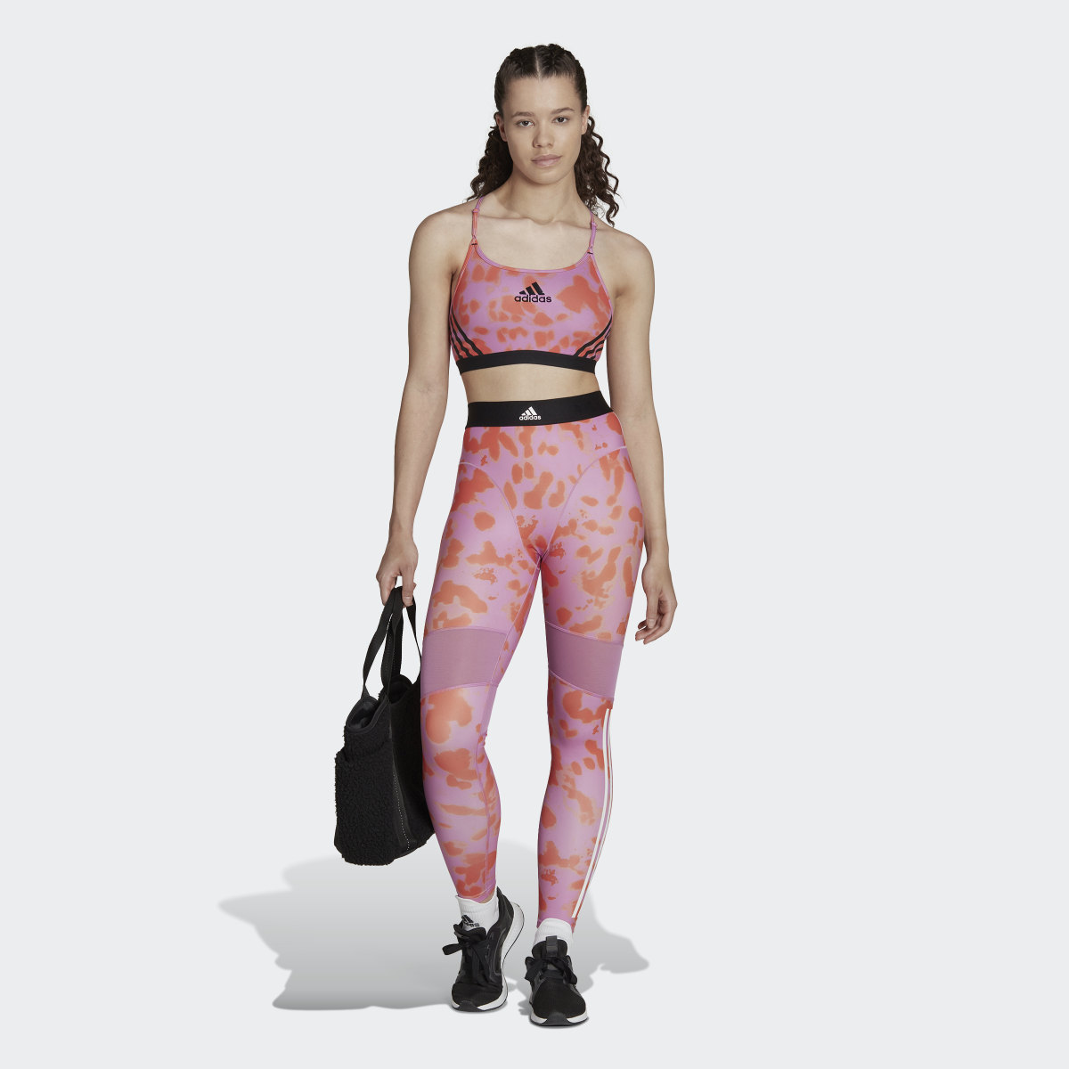 Adidas Aeroreact Light-Support Hyperglam Printed Bra. 7