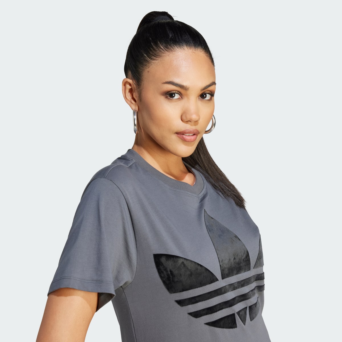 Adidas Large Trefoil T-Shirt. 7