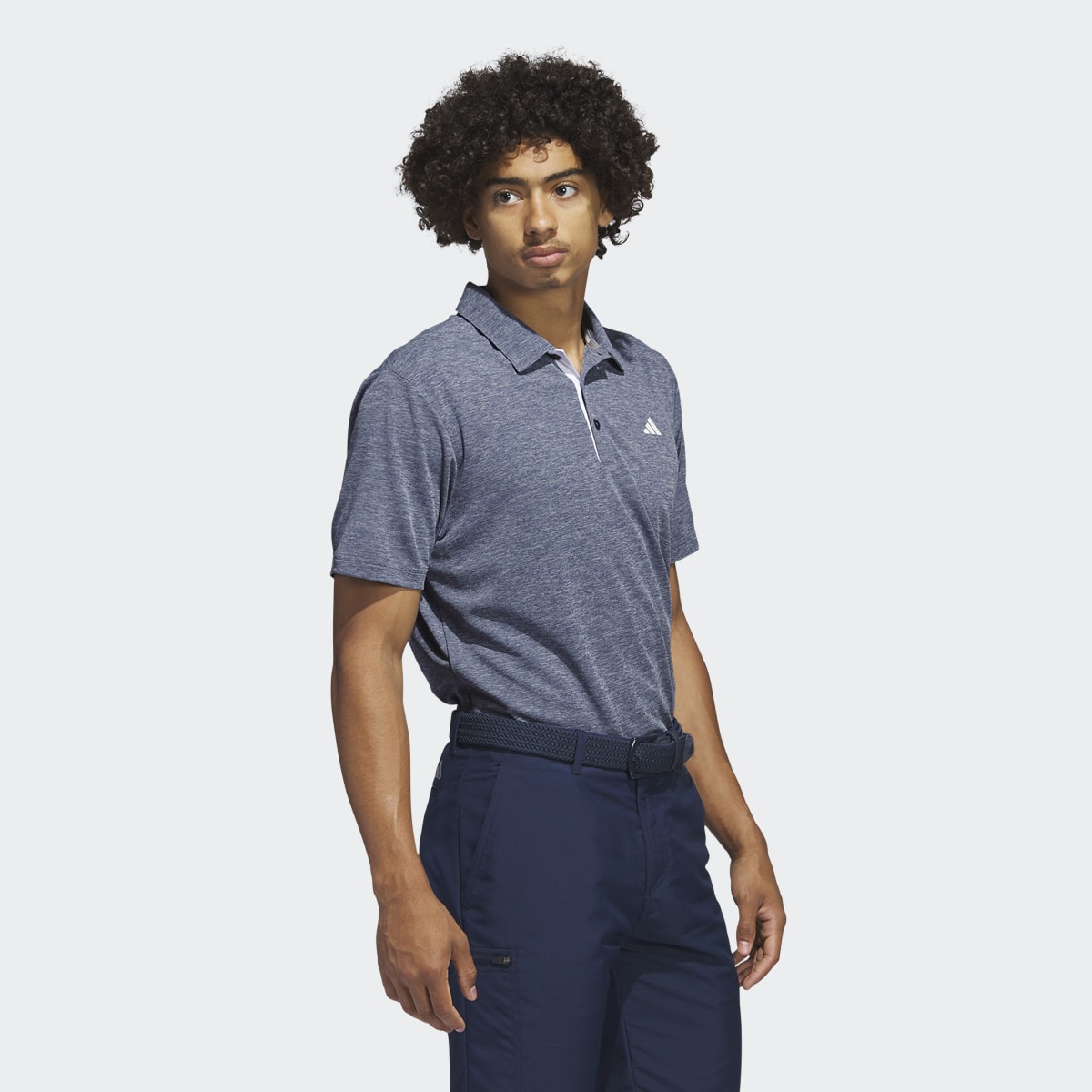 Adidas Drive Heather Golf Polo Shirt. 4