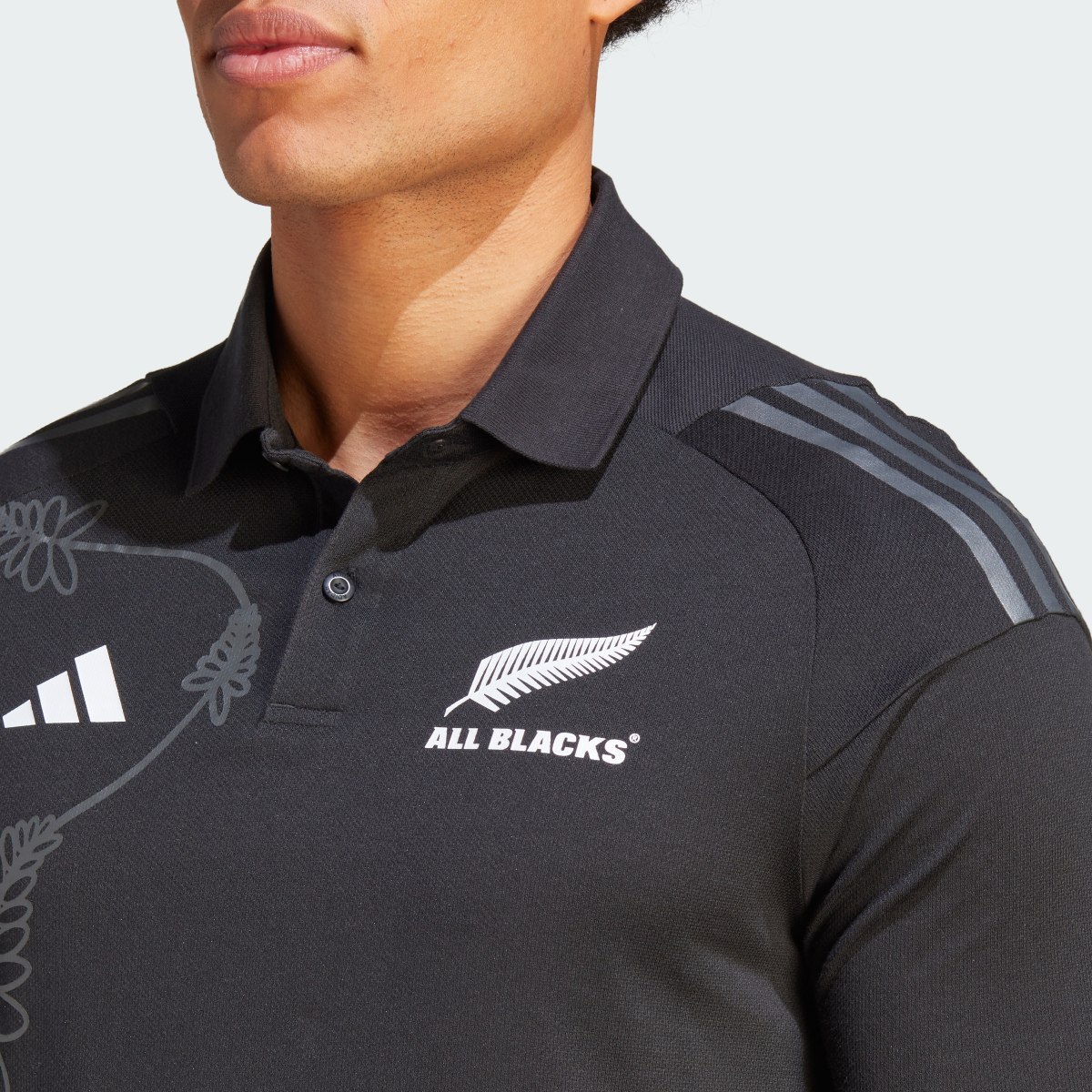 Adidas All Blacks Rugby Polo Shirt. 7