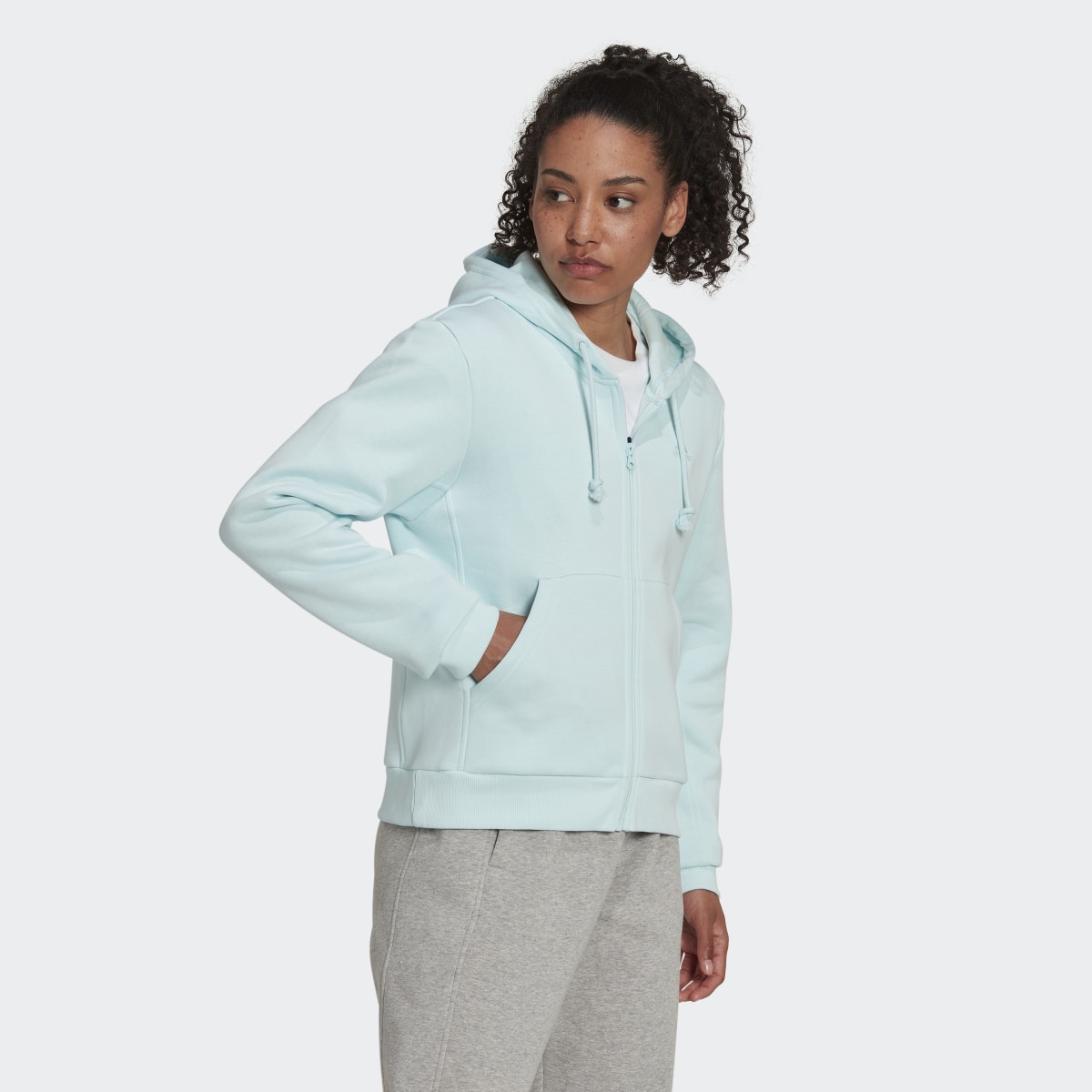 Adidas ALL SZN Fleece Full-Zip Hoodie. 4