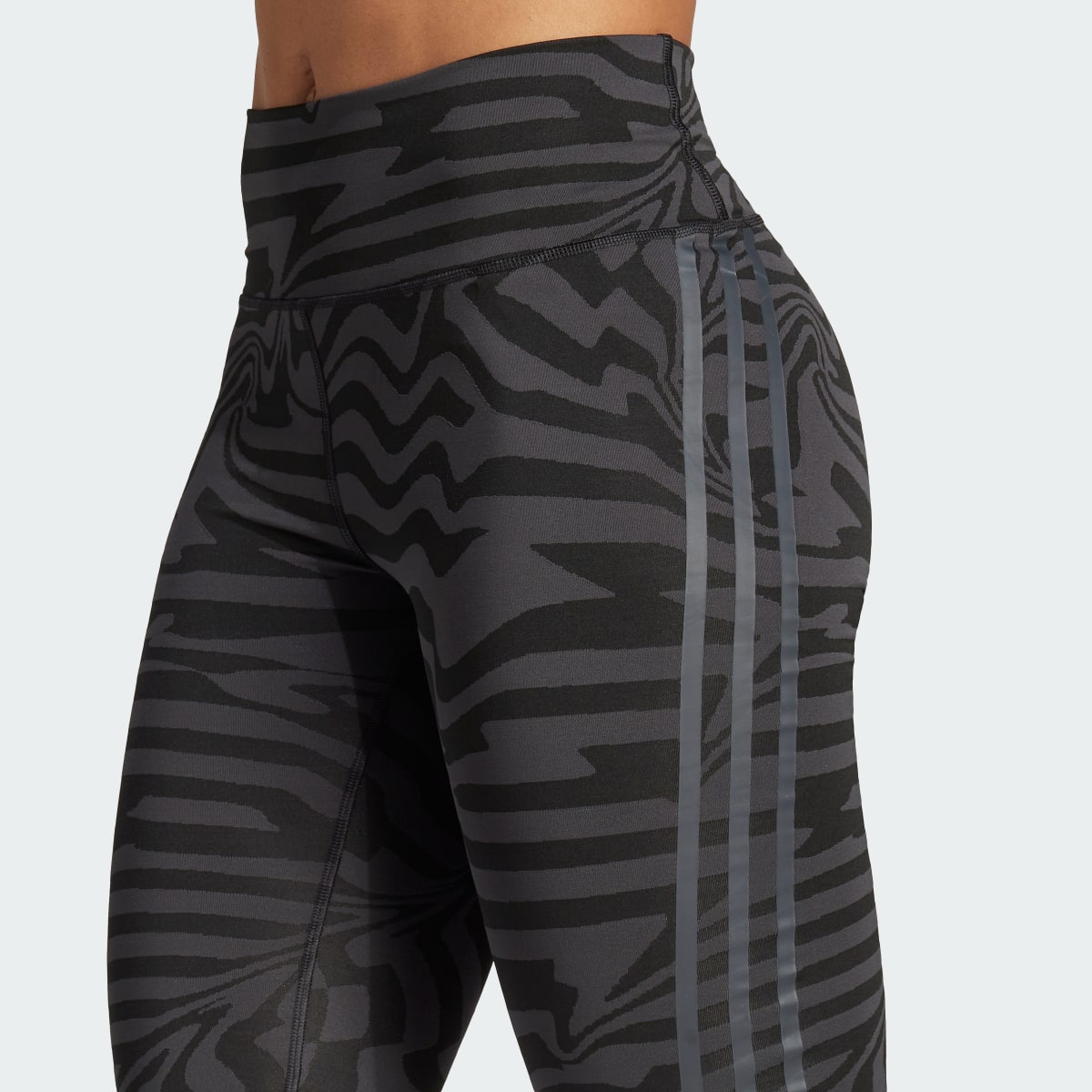 Adidas Legging en jacquard Optime TrainIcons 3-Stripes. 6