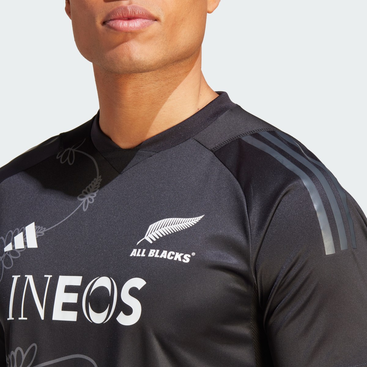 Adidas All Blacks Rugby Performance T-Shirt. 7