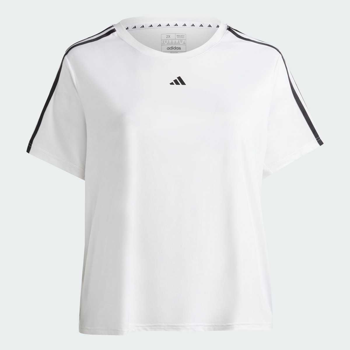 Adidas AEROREADY Train Essentials 3-Stripes T-Shirt (Plus Size). 5