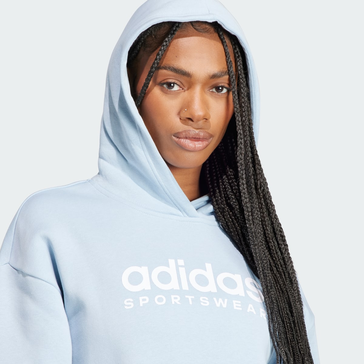 Adidas All SZN Fleece Graphic Hoodie. 7