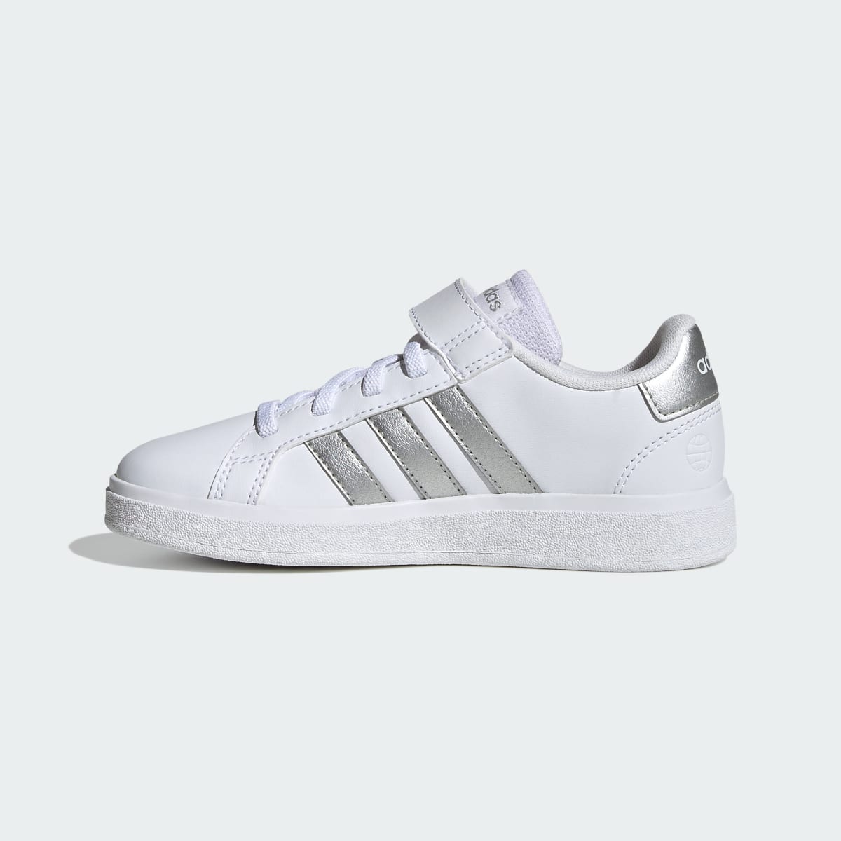 Adidas Grand Court Elastic Lace and Top Strap Shoes. 7