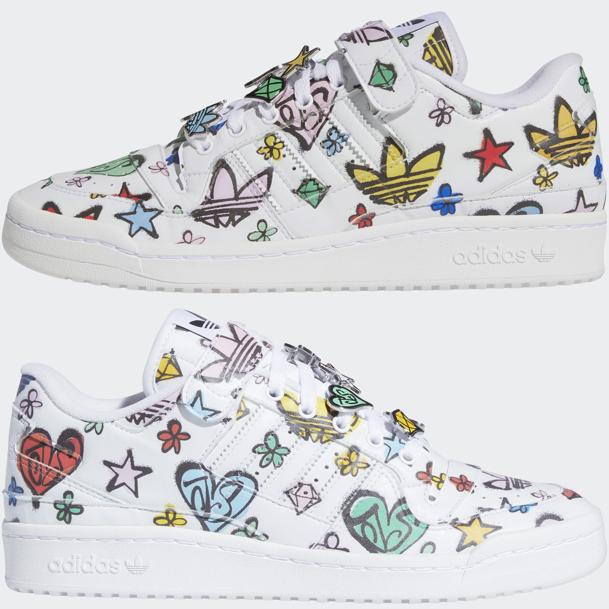 Adidas Jeremy Scott Forum 84 Low Mono Shoes. 10