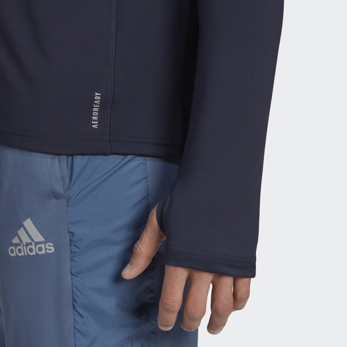 Adidas Own The Run 1/2 Zip Long Sleeve Tee. 6