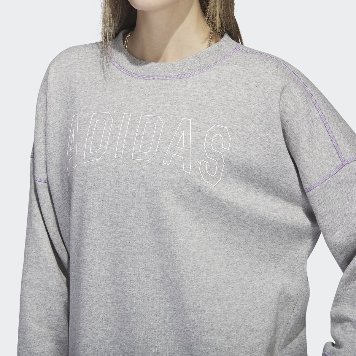 Adidas Sport Statement Boyfriend Crew Sweatshirt. 6