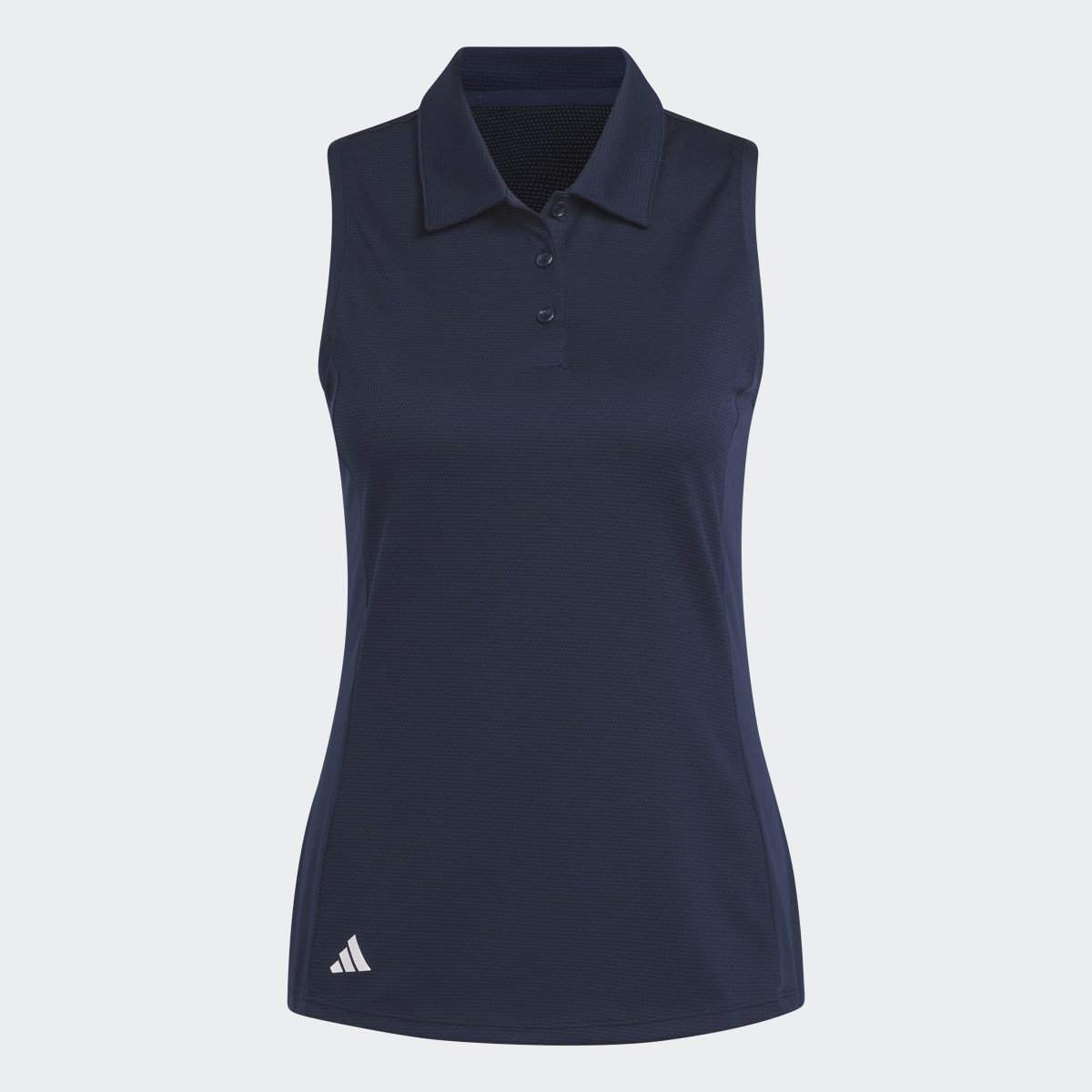 Adidas Texture Sleeveless Golf Polo Shirt. 5