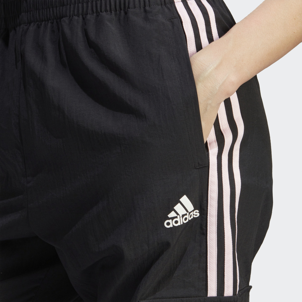 Adidas 3-Stripes Cargo Pants With Chenille Flower Patches. 5