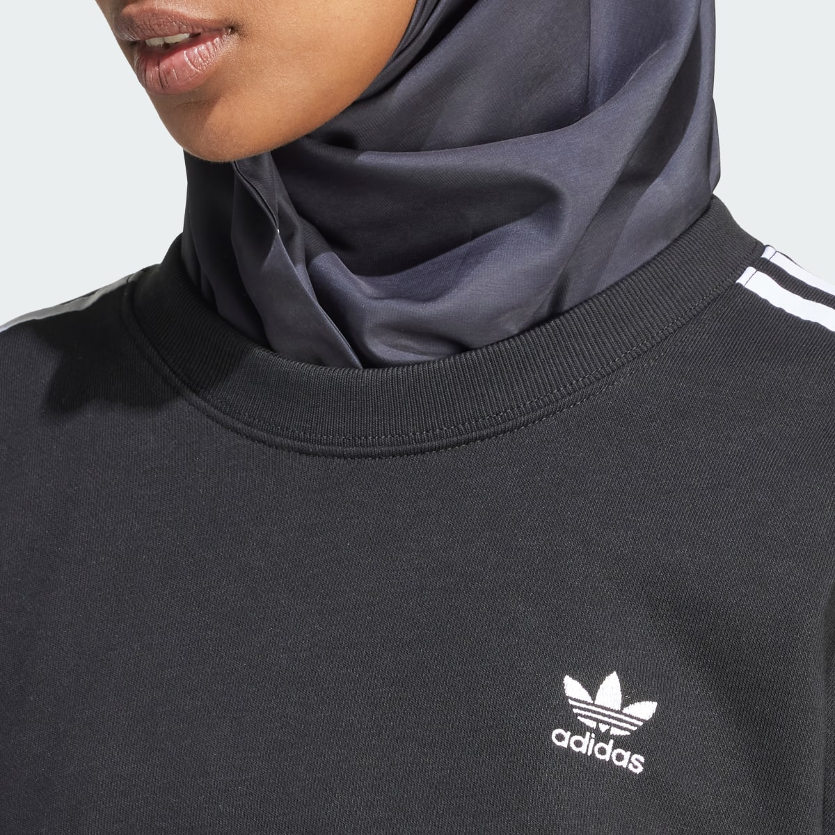 Adidas 3-Stripes Crew Sweatshirt. 5