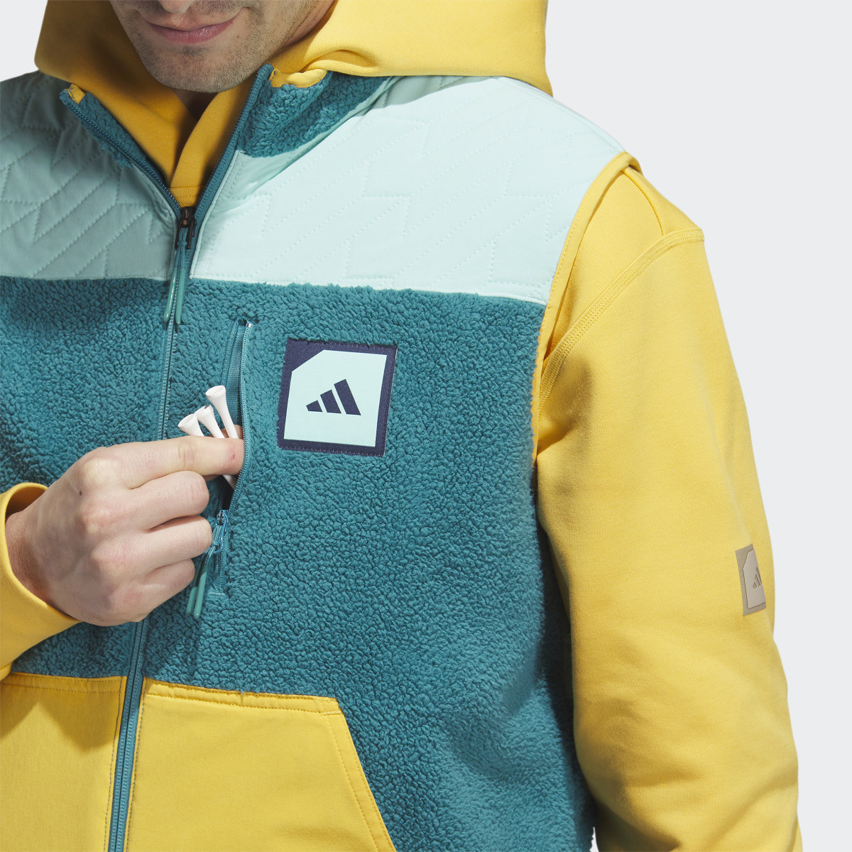 Adidas Giacca senza maniche adicross Padded Fleece Full-Zip. 9