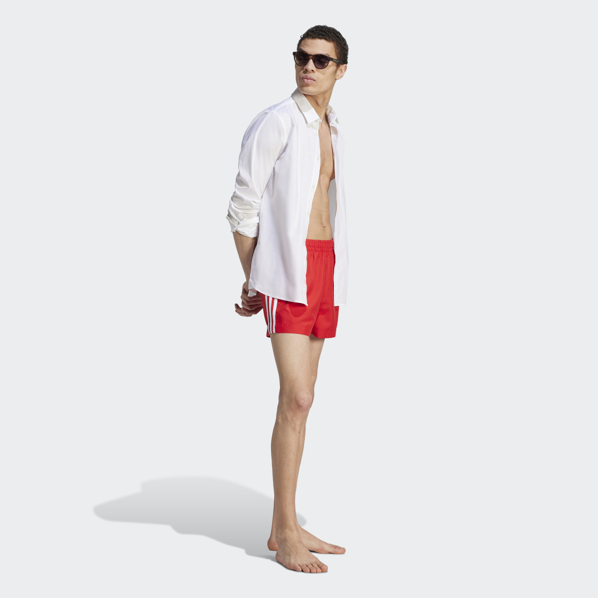 Adidas Adicolor 3-Stripes Swim Shorts. 4