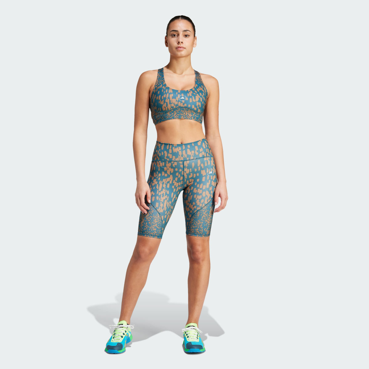 Adidas by Stella McCartney TruePurpose Optime Training Printed kurze Leggings. 4