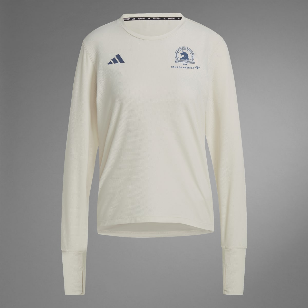 Adidas Boston Marathon® 2024 Own the Run Long Sleeve Tee. 9