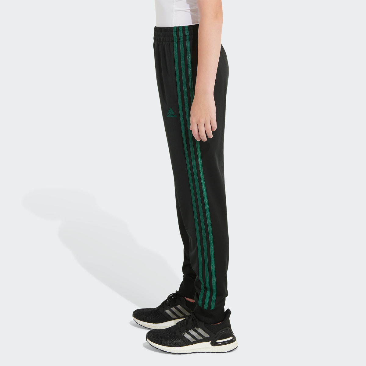 Adidas Elastic Waistband Classic 3-Stripe Tricot Joggers. 6