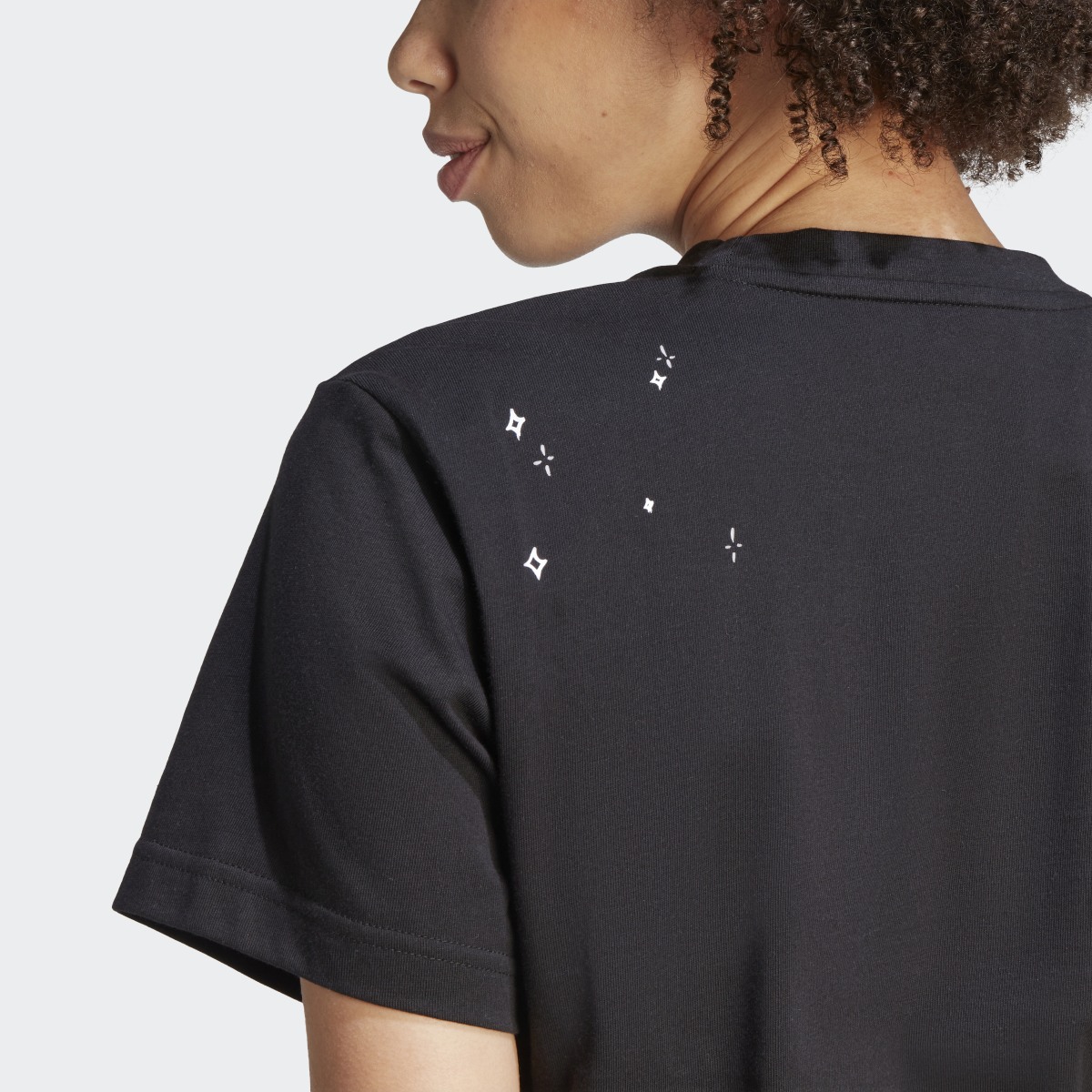 Adidas Scribble Embroidery Crop T-Shirt. 7