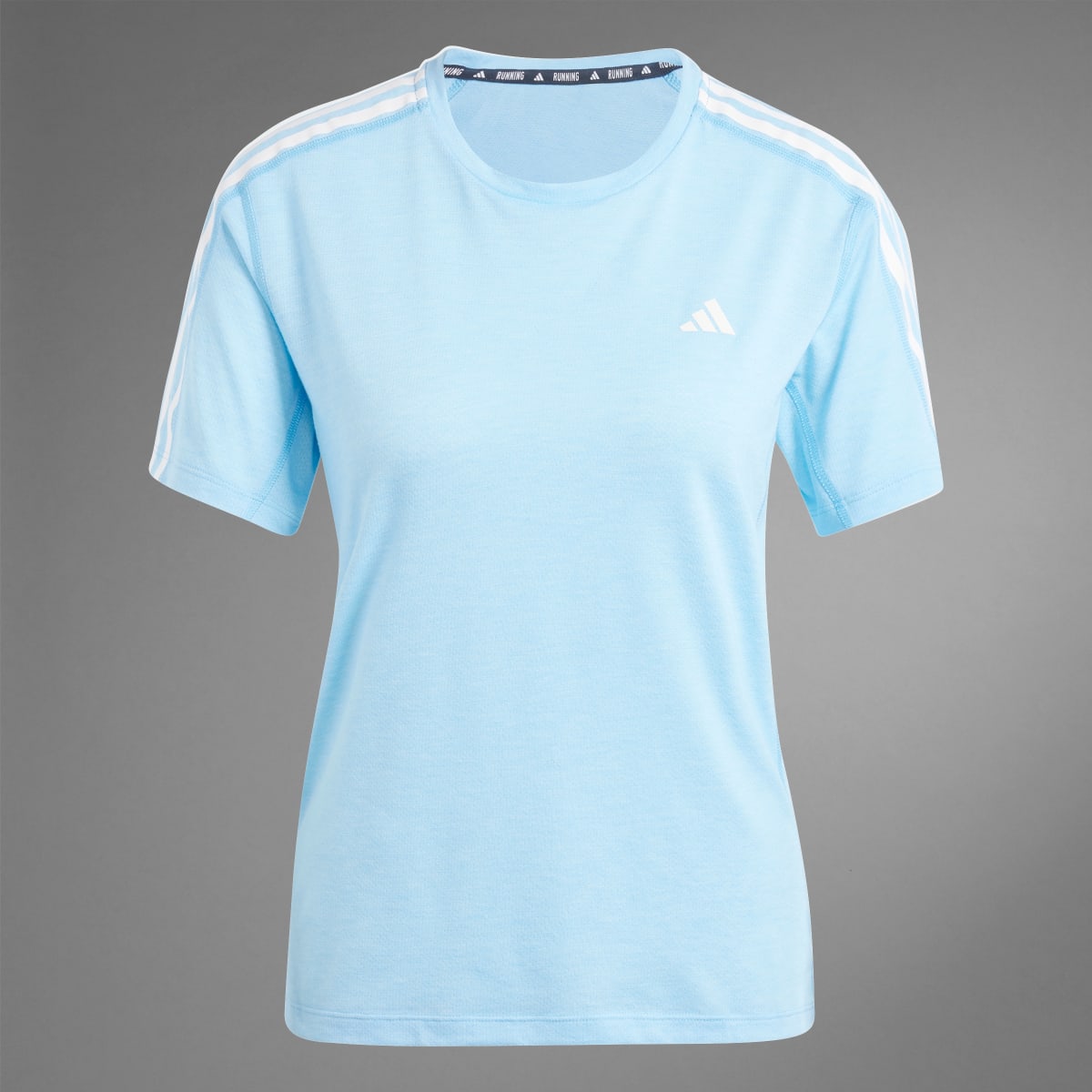 Adidas Playera Own the Run 3 Franjas. 9