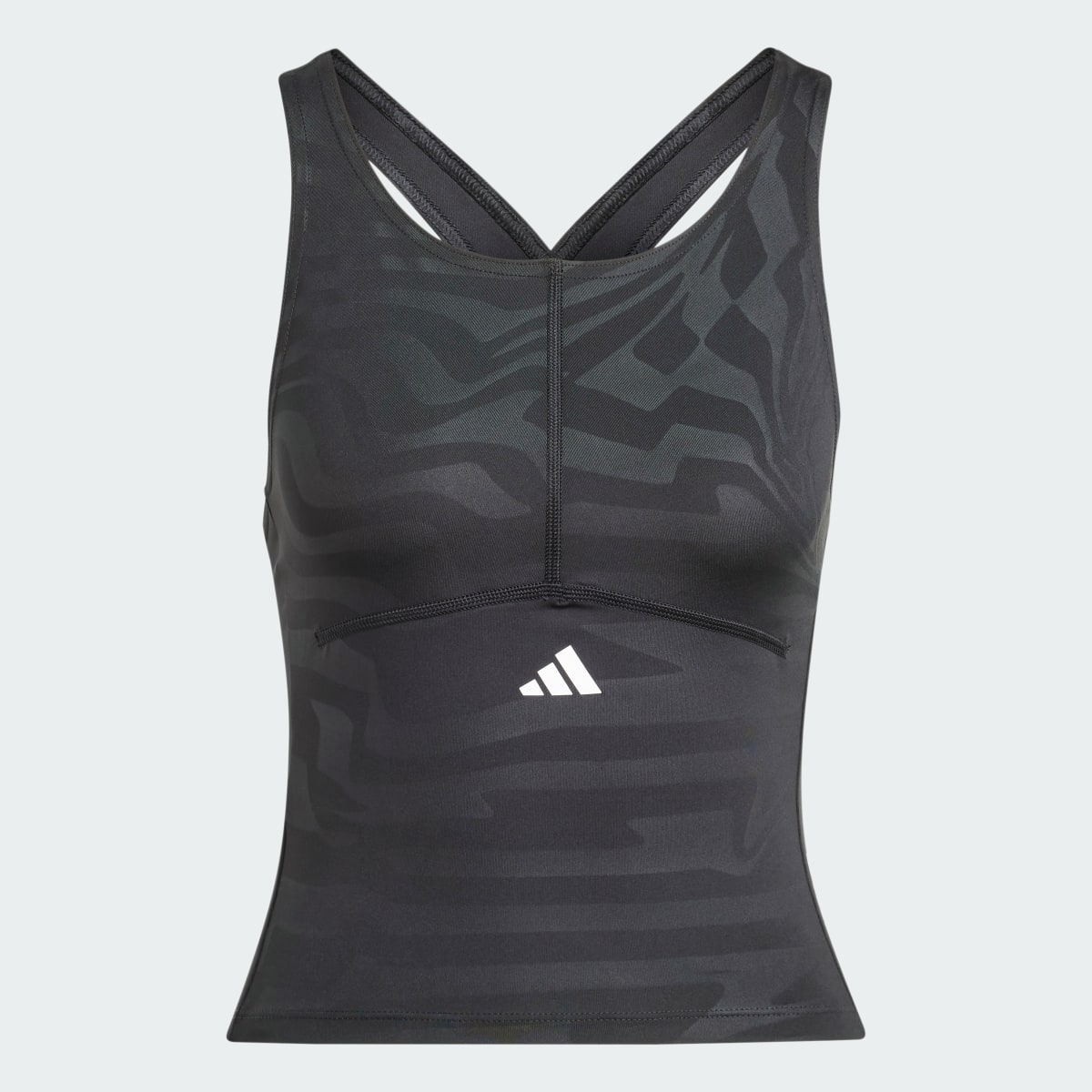 Adidas Techfit Printed Crop Training Tank Top. 5