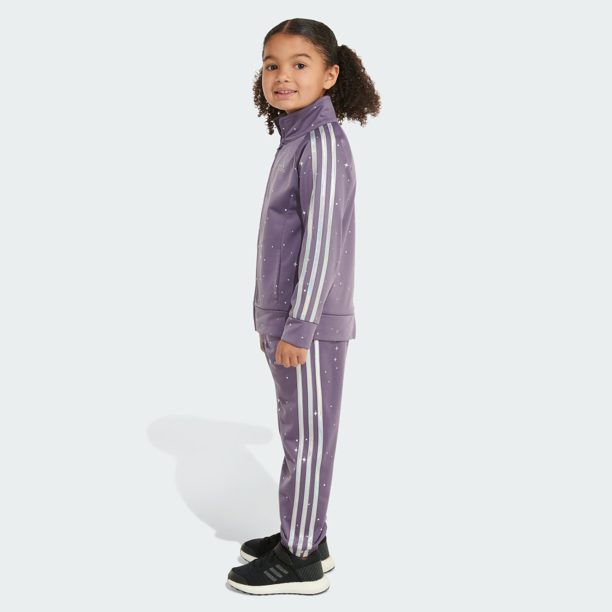Adidas Two-Piece Printed Glam Tricot Track Set. 6