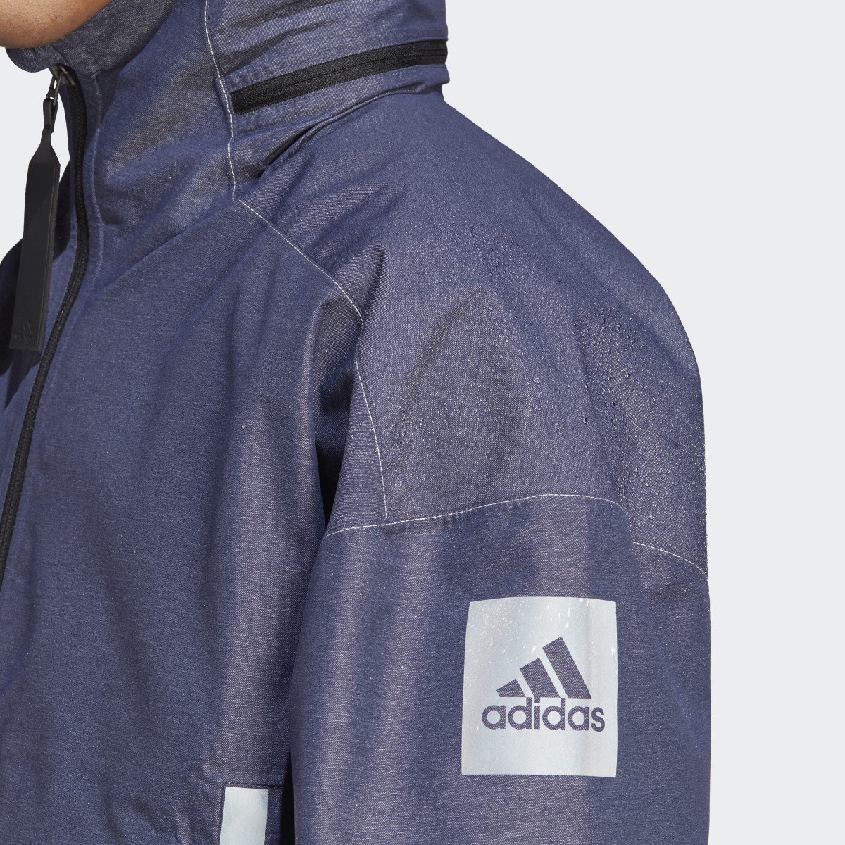 Adidas Chaqueta MYSHELTER RAIN.RDY Denim. 8