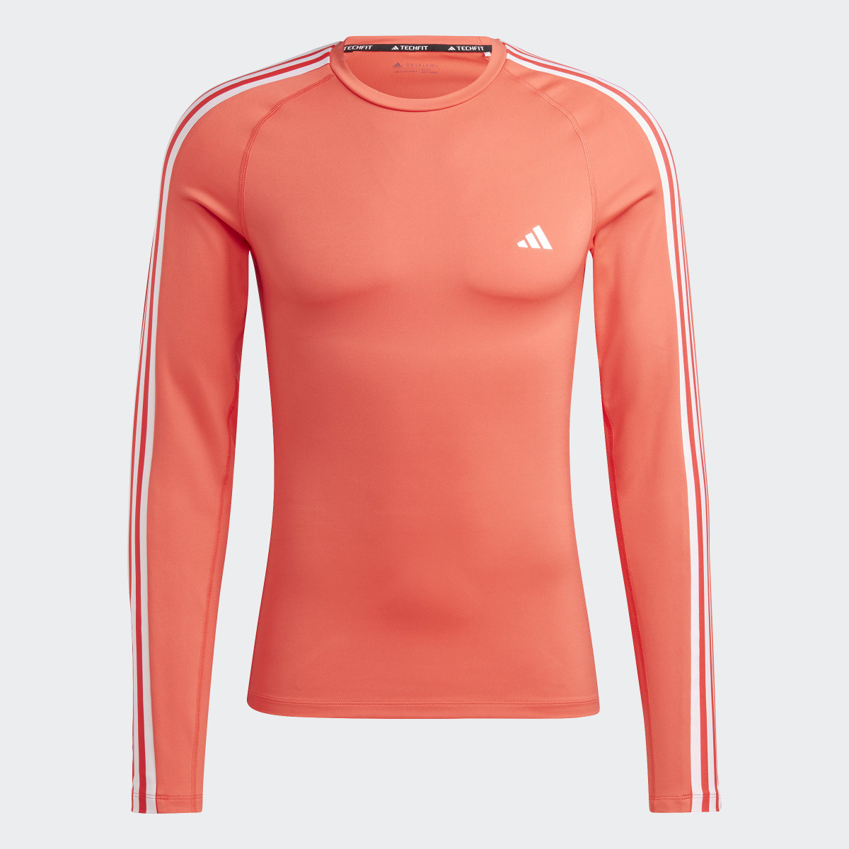 Adidas Techfit 3-Stripes Training Long Sleeve Tee. 5