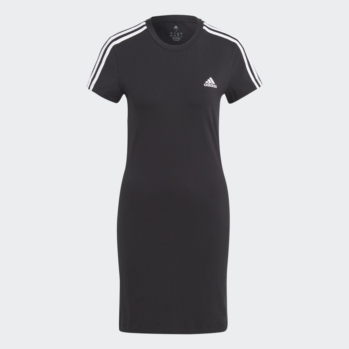 Adidas Essentials 3-Stripes Single Jersey Fitted Tee Dress. 5