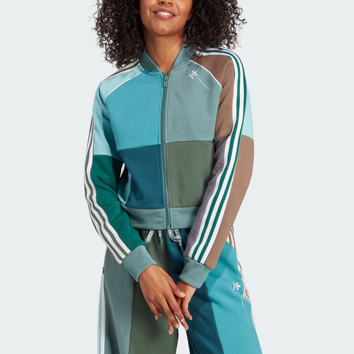 Auralee Finx Tussah Chambray Zip Blouson | Green | Canoe Club