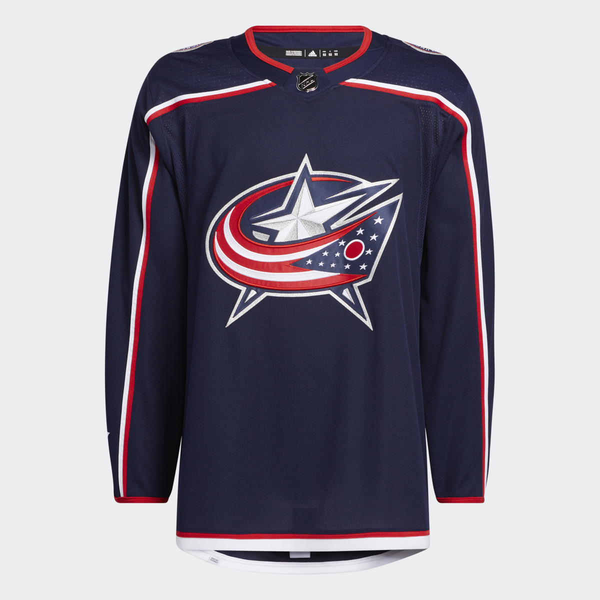 Adidas Blue Jackets Home Authentic Jersey. 5