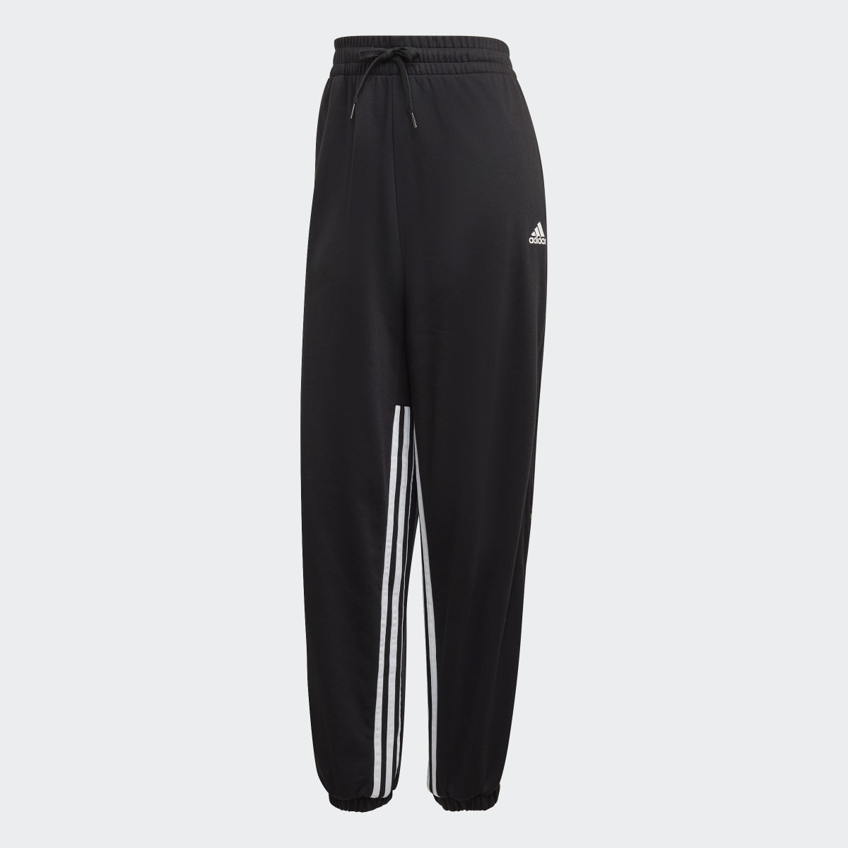 Adidas Pantalón Hyperglam Oversized Cuffed Joggers with Side Zippers 3 bandas. 4