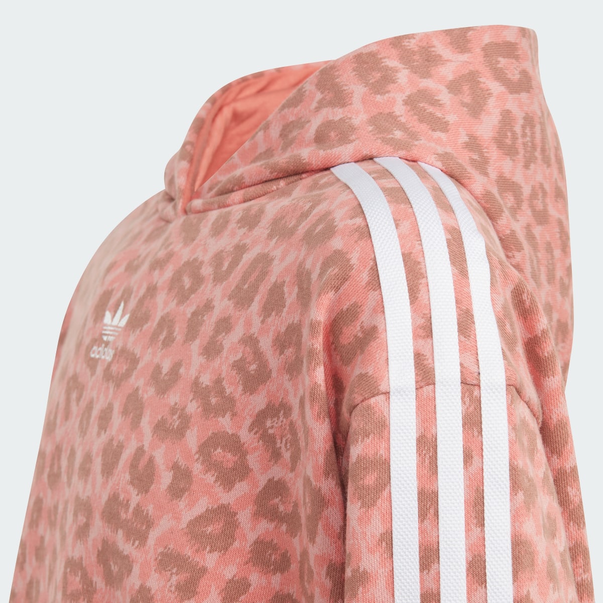 Adidas Animal Allover Print Crop Hoodie. 4