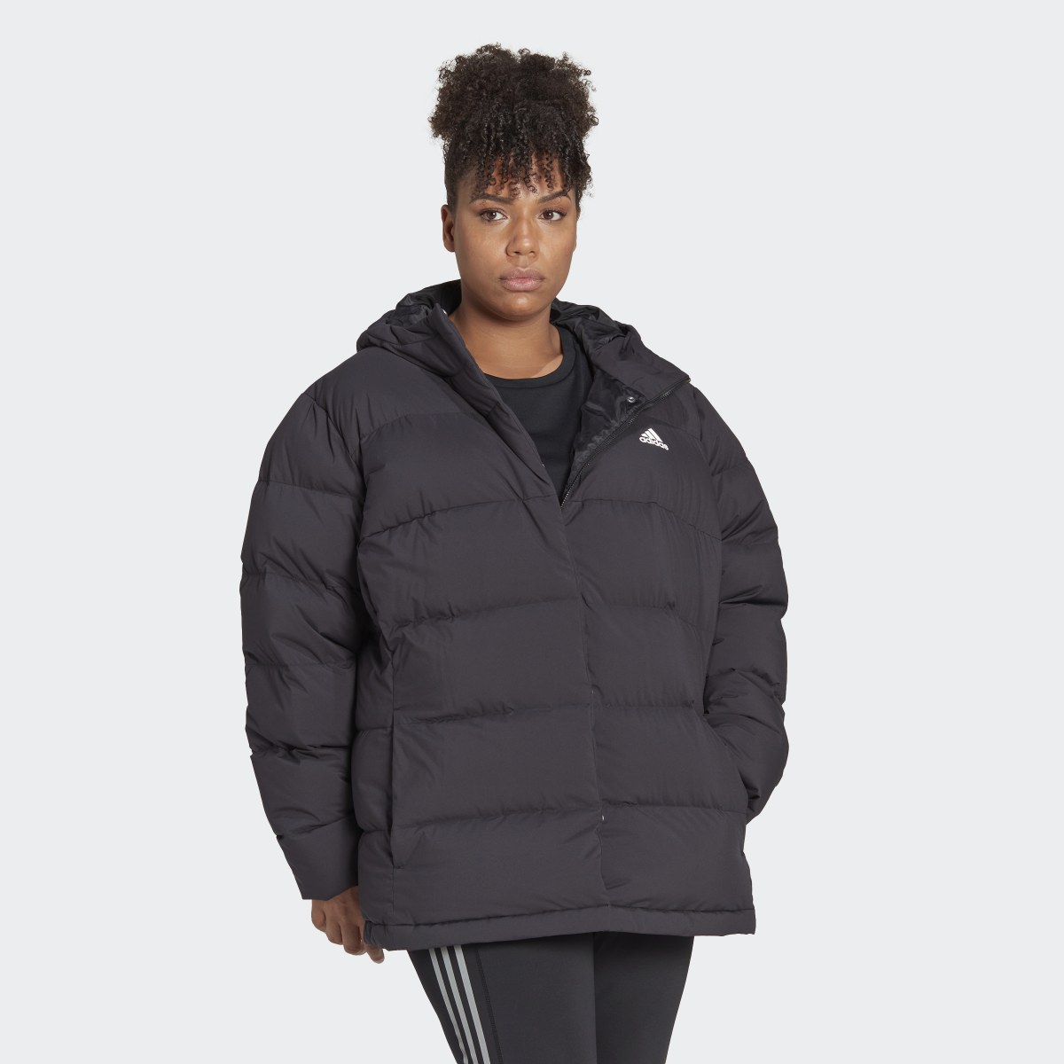 Adidas Helionic Hooded Down Jacket (Plus Size). 5