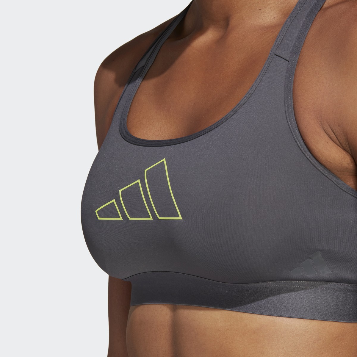 Adidas Reggiseno sportivo Powerreact Hyperbright Medium-Support. 7