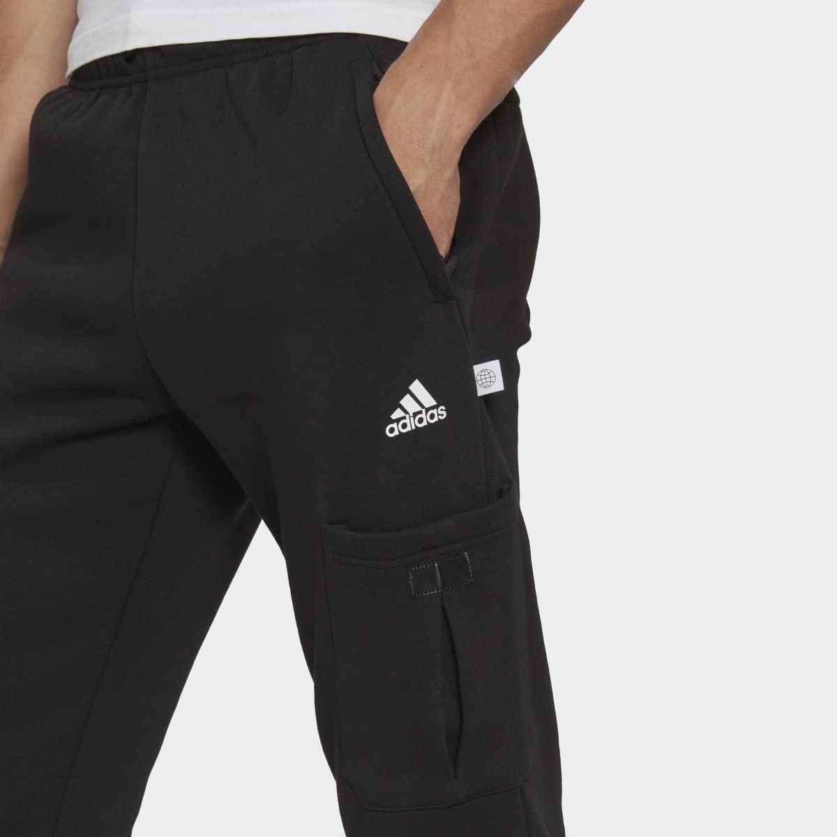 Adidas Future Icons Fleece Cargo Pants. 5