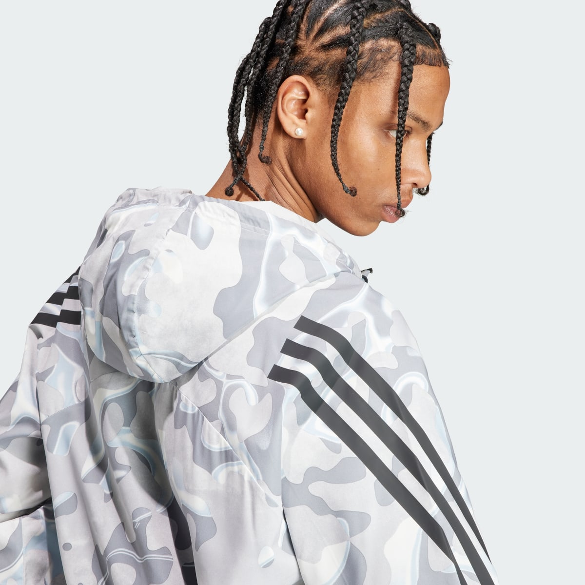 Adidas Future Icons Allover Print Full-Zip Kapüşonlu Üst. 7