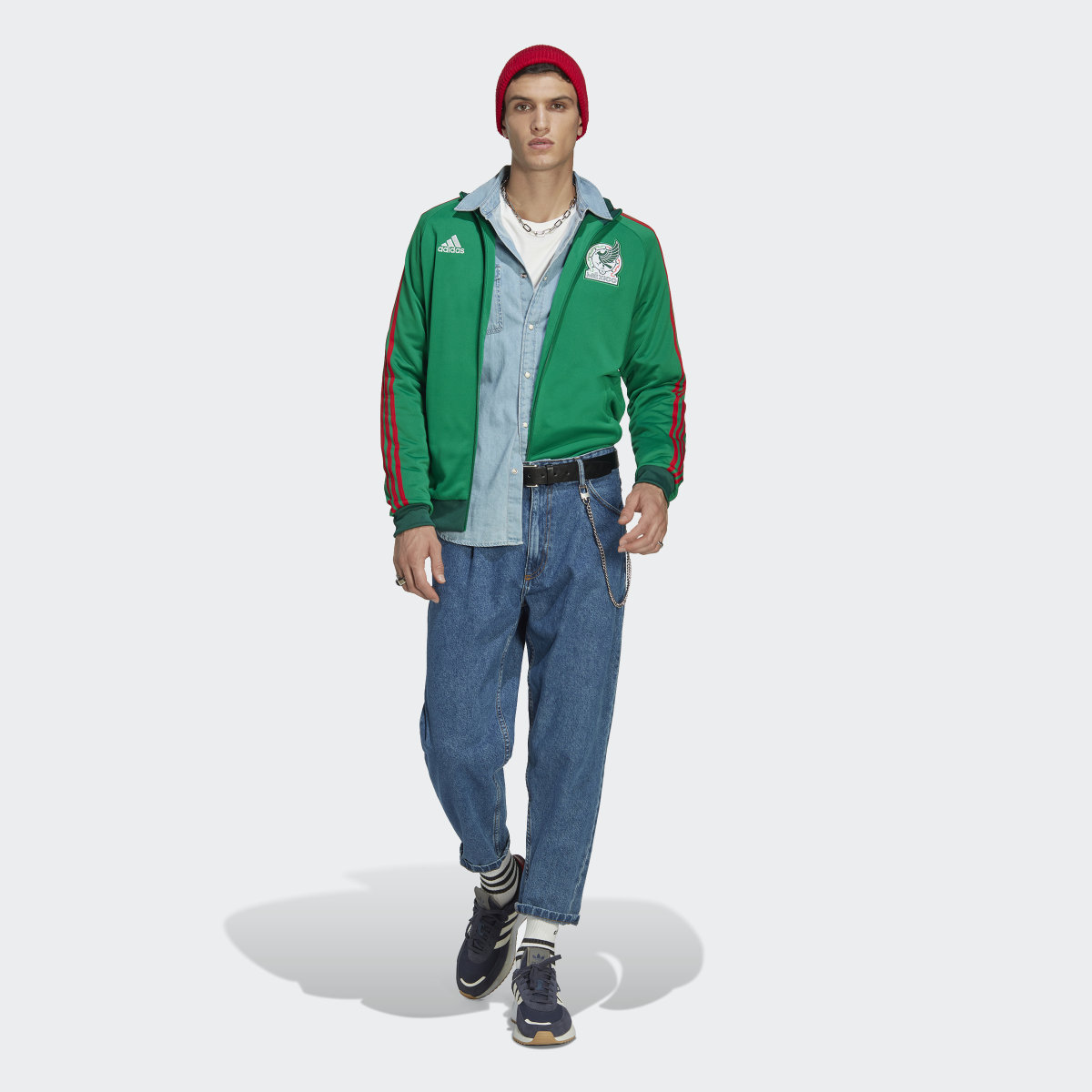 Adidas Chamarra Deportiva México 3 Franjas. 4