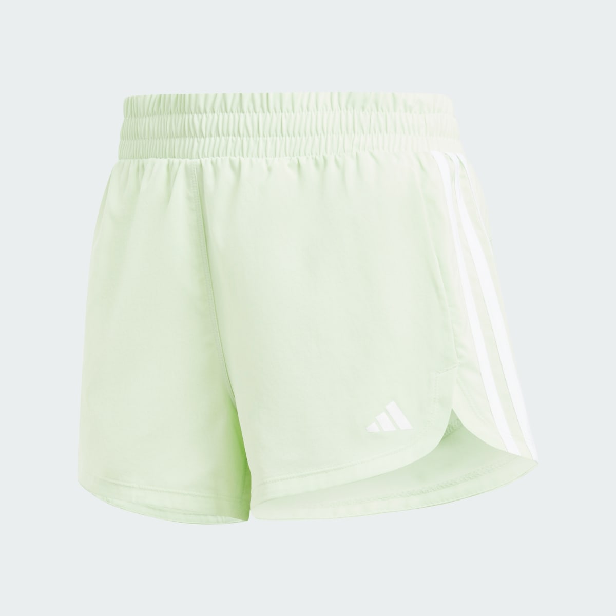 Adidas Pacer Training 3-Stripes Woven Mid-Rise Shorts. 4