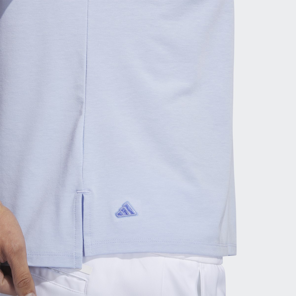 Adidas Go-To Heathered Golf Polo Shirt. 6
