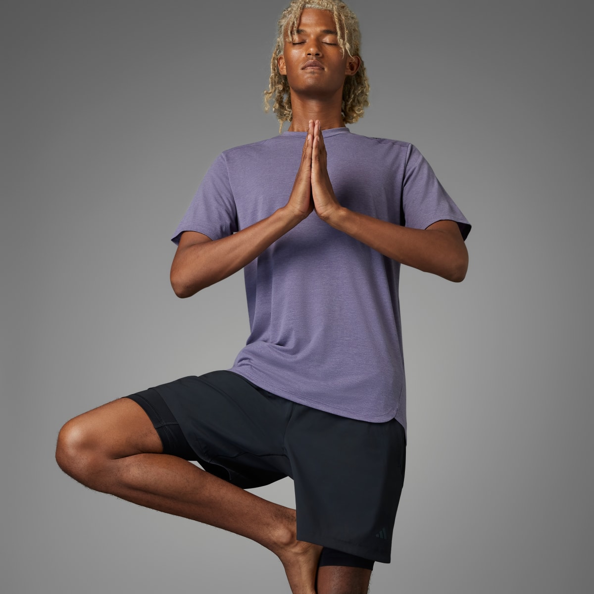 Adidas Yoga Premium Training Two-in-One Shorts. 5