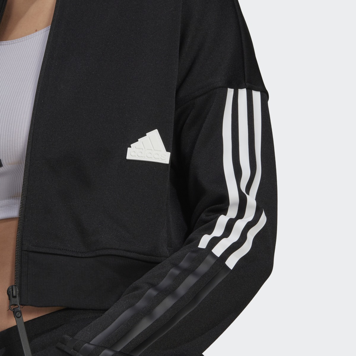 Adidas Cropped Track Top. 8