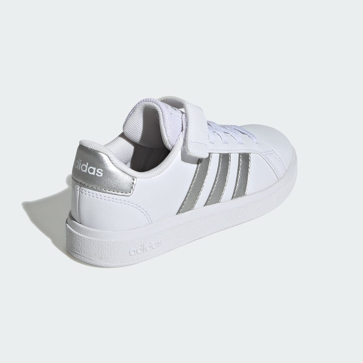 Adidas Grand Court Court Elastic Lace and Top Strap Shoes. 6