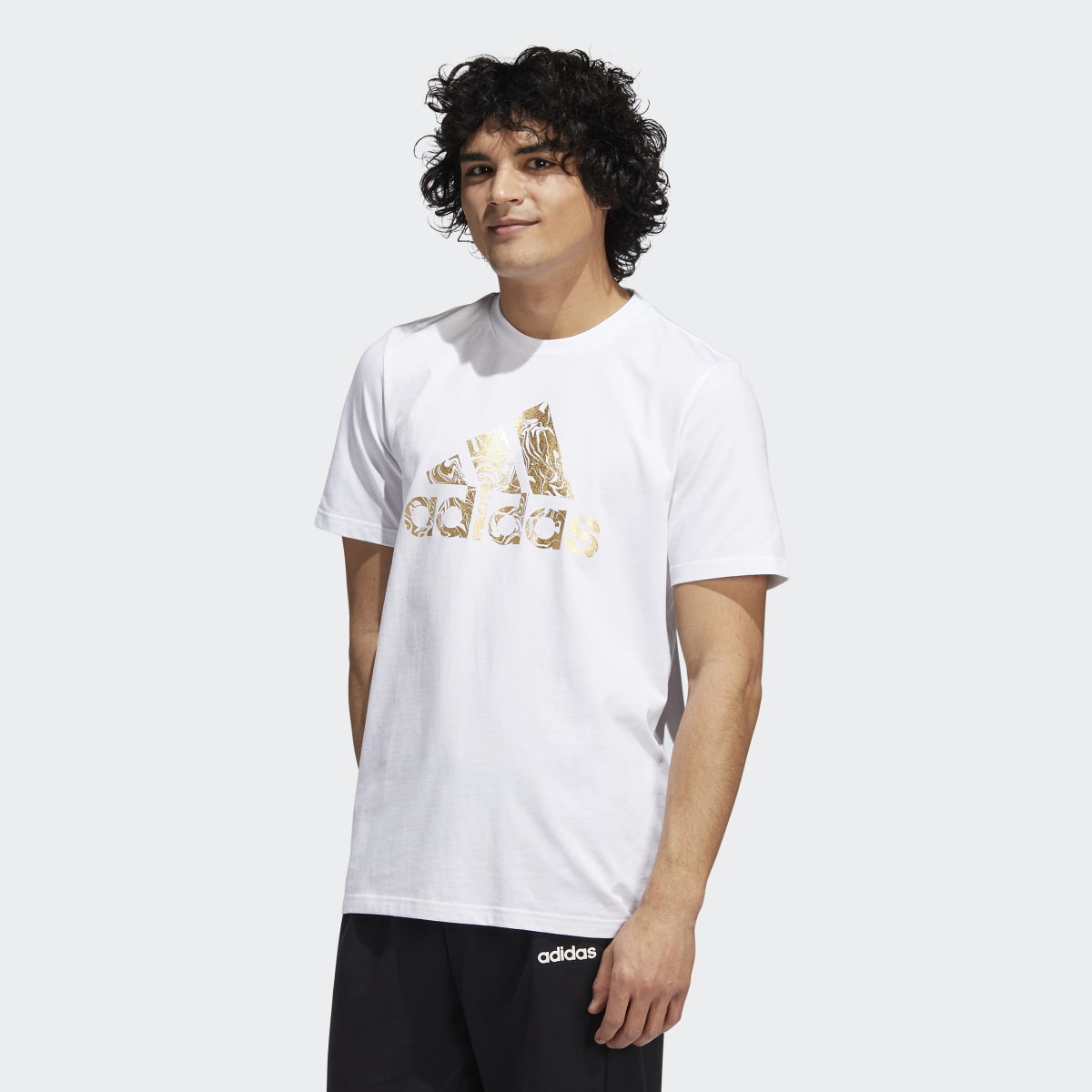 Adidas Liquid Foil Badge of Sport Graphic Tee. 4