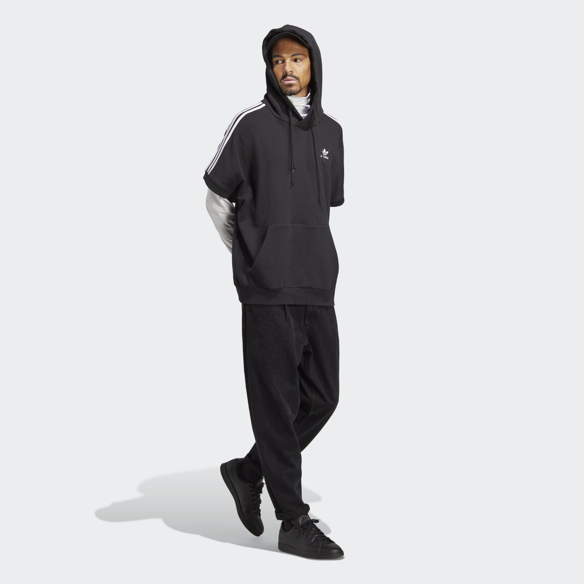 Adidas Adicolor Classics Short Sleeve Hoodie. 4