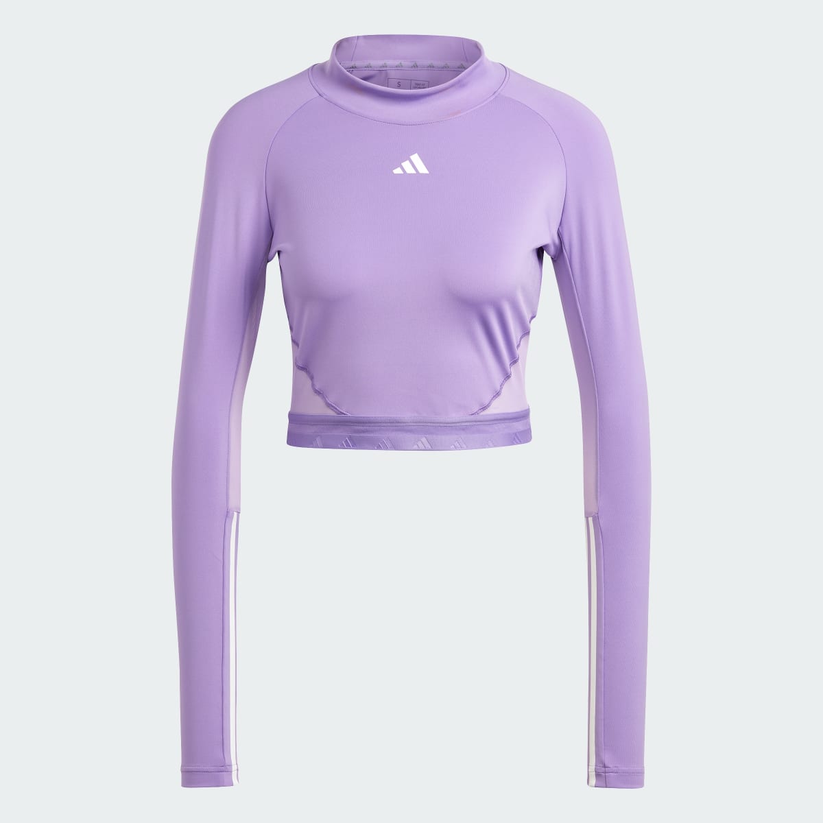 Adidas AEROREADY Hyperglam Crop Long Sleeve Tee. 5