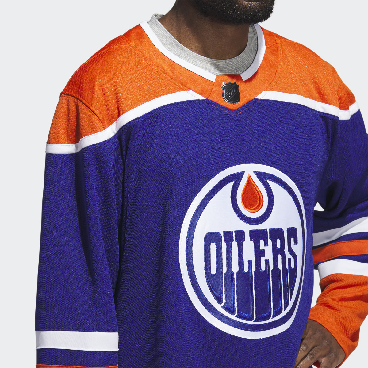 Adidas Oilers Home Authentic Jersey. 7