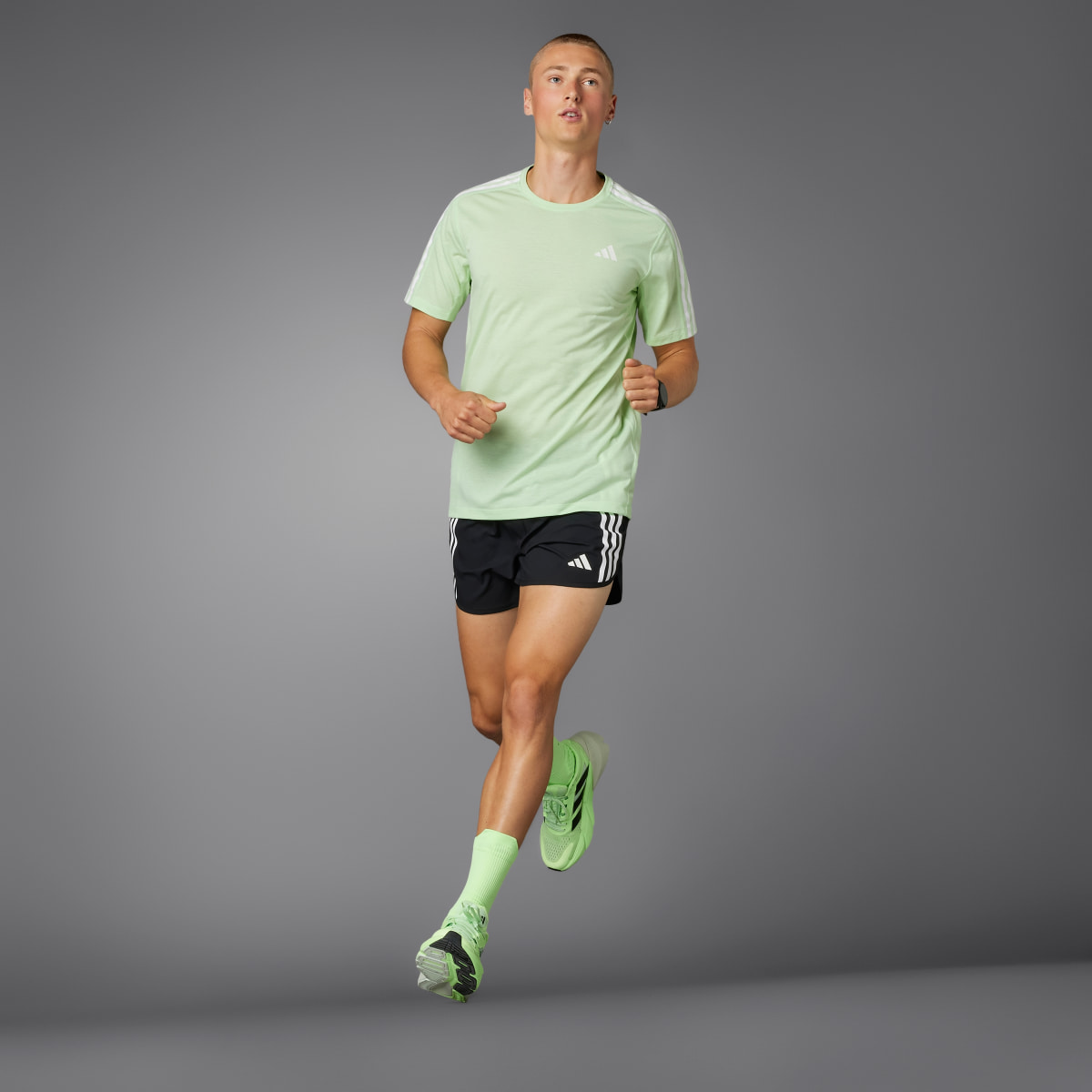 Adidas Own the Run 3-Stripes Shorts. 10