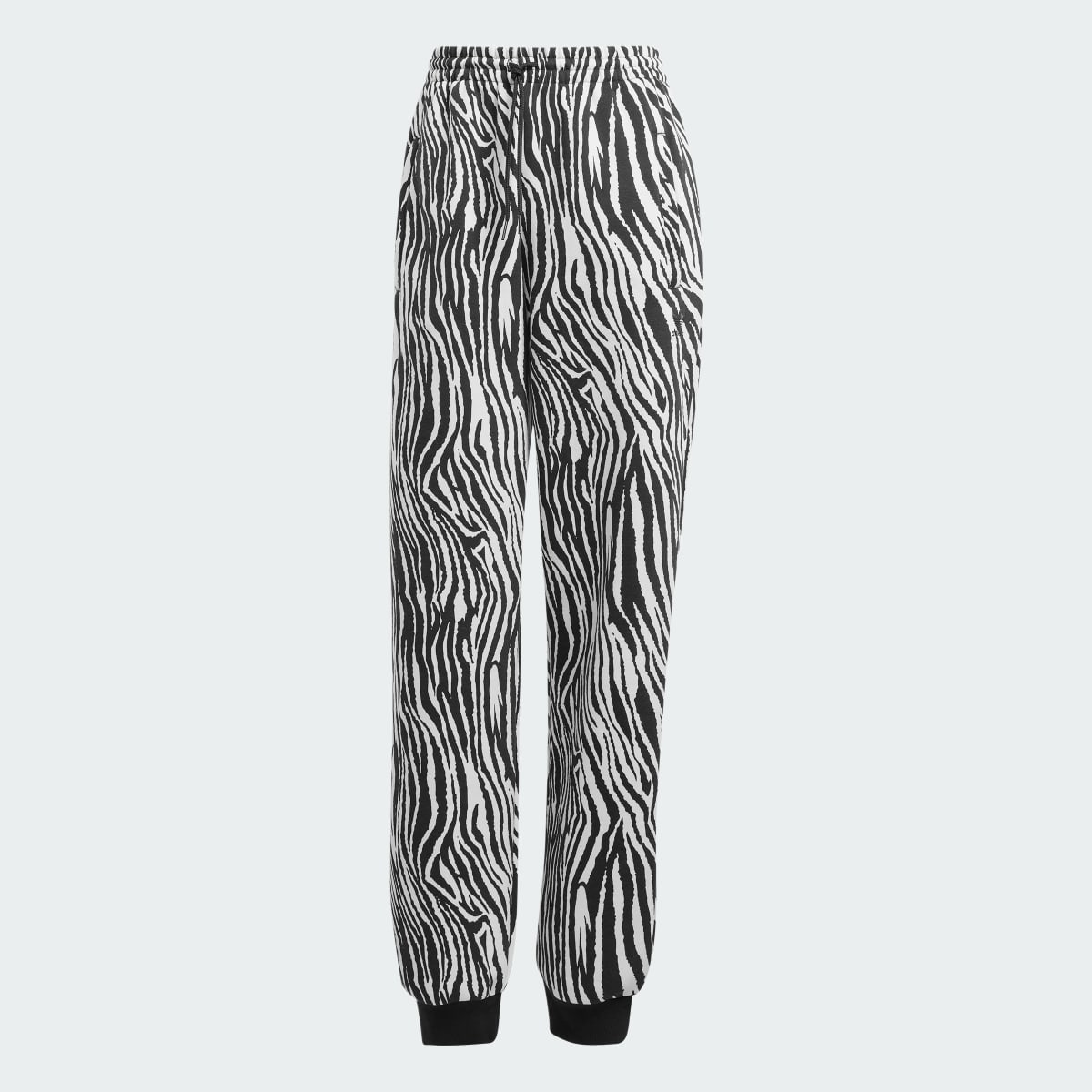 Adidas Allover Zebra Animal Print Essentials Joggers. 4