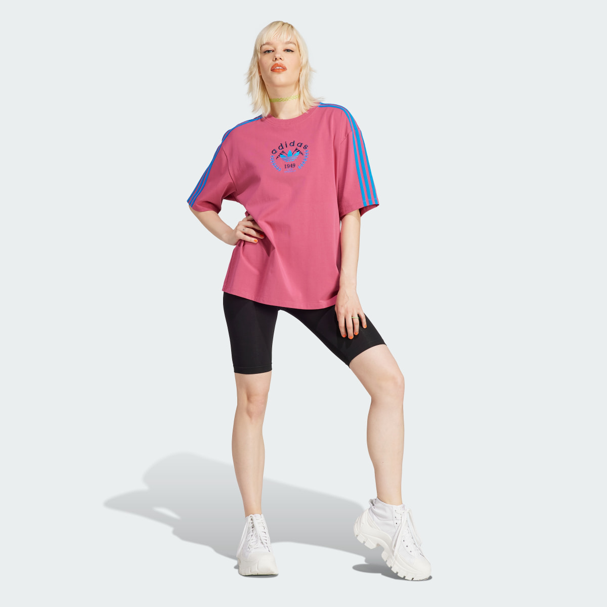 Adidas Crest Embroidery Tee. 4