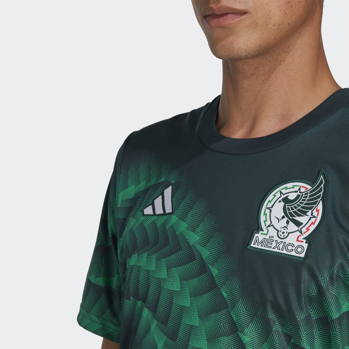 Adidas Camiseta calentamiento México. 7